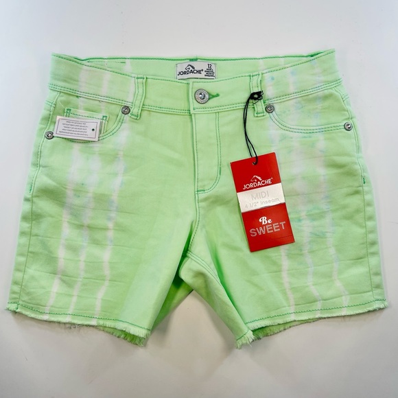JORDACHE GILRS BRIGTH COLORS SUMMER SHORTS SIZE 12 SET OF 2 - Picture 5 of 8